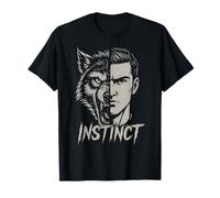 Instinct Wolf Man Hybrid Primal Energy Wild Nature T-Shirt