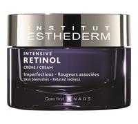 Institut Esthederm - Crème Intensive Retinol - Soin Visage Lissant Anti-Rides - Pour Rides et Irrégularités de Surface - Tonicité de la Peau - Pot 50ml