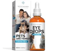 Institut Katharos Nettoyant Yeux pour Chien, Chat et Autres Animaux - Collyre, Lotion oculaire et Soin 100% Naturel - Produit Hygiène et Santé pour Oeil 100ml