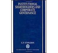 Institutional Shareholders And Corporate Governance