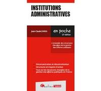 Institutions administratives Jean-Claude Zarka (Auteur)