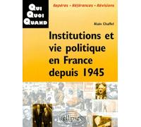 Institutions Et Vie Politique En France Depuis 1945