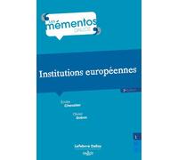 Institutions européennes 2ed 2nde édition - Olivier Dubos - Dalloz - broché - Etude