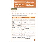Institutions européennes - Pascal Geneau - Studyrama Eds - broché - Etude