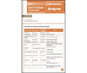 Institutions européennes - Pascal Geneau - Studyrama Eds - broché - Etude