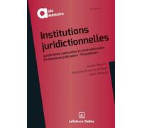 Institutions juridictionnelles. 15e éd.