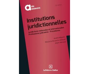 Institutions juridictionnelles. 15e éd.