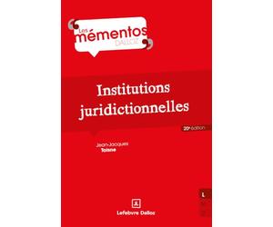 Institutions juridictionnelles. 20e éd.