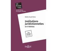 Institutions juridictionnelles 2nde édition - Mathieu Touzeil-Divina - Dalloz - broché - Etude