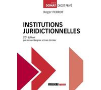 Institutions juridictionnelles - Roger Perrot - Lgdj - broché - Etude