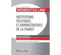 INSTITUTIONS POLITIQUES ET ADMINISTRATIVES DE LA FRANCE 9EME EDITION
