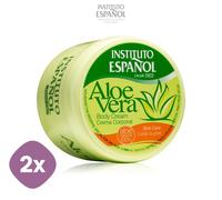INSTITUTO ESPAÑOL Crème Corps Aloe Vera 2x 400ML Crème Hydratante