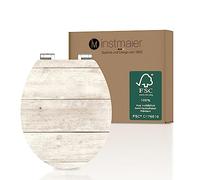 instmaier Siège de WC avec motif en bois de bouleau | Siège de WC avec abaissement automatique | Couvercle de WC en bois MDF | testé durable avec certification FSC | lunette de WC facile d'entretien