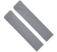 INSTR Bracelet de montre de sport en Silicone, étanche, pour Tissot Touch T013 T047 t-sport T013420A T047420A T33(Gray no clasp 21mm)