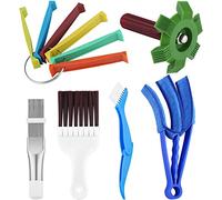 INSTR Ensemble de Nettoyeur D'Ailerons Climatiseur 6Pc, Condenseur à Peigne à Ailettes FCR6, Ensemble D'Outils Nettoyage RéParation Radiateur D'éVaporateur de Nettoyeur de Sortie d'air