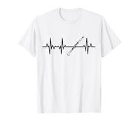 Instructeur de Clarinette Heartbeat ECG Clarinet Instructor T-Shirt