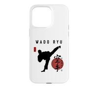 Instructeur de karaté Wado RYU/Police de Calligraphie Japonaise Kanji Coque pour iPhone 15 Pro Max