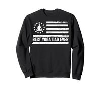Instructeur de méditation de Yoga, Professeur, Drapeau américain rétro Sweatshirt