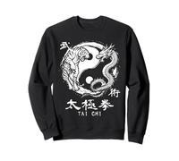 Instructeur de méditation Yin Yang Tigre Dragon Tai Chi Sweatshirt