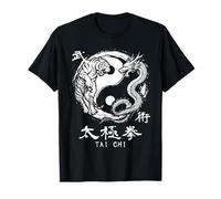 Instructeur de méditation Yin Yang Tigre Dragon Tai Chi T-Shirt