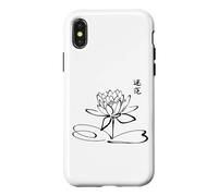 Instructeur de Qigong/Étudiants Qigong/Lotus Calligraphie Coque pour iPhone X/XS