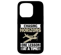 Instructeur de vol Chasing Horizons une leçon à la fois Coque pour iPhone 15 Pro