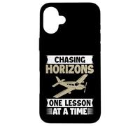 Instructeur de vol Chasing Horizons une leçon à la fois Coque pour iPhone 16 Plus