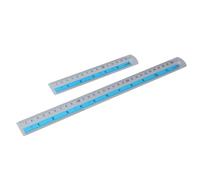 Instructeur professionnel en métal à bords droits avec mesures impériales et métriques 15,2 cm et 30,5 cm pour projet