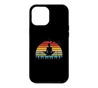 Instructeurs de Yoga Amusants et rétro au Motif Coucher de Soleil Coque pour iPhone 12 Pro Max