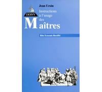 Instructions À L'usage Des Maîtres Au Rite Écossais Rectifié