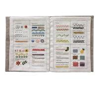 Instructions de broderie pour les amateurs de couture, livre de point de bricolage avec ensemble d'outils, kit de livre de point de broderie pour débutants et amateurs de broderie