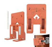 Instructions de montage - portes de placard | Gabarit de perçage - Aide au montage de porte d'armoire - pour l'installation de charnières, aide au réglage, ensemble d'outils pour le travail du bois, p