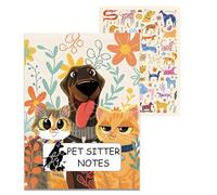 Instructions pour Gardien d'Animaux,Bloc Multifonctionnel pour Quotidien | Carnet de Notes pour Gardiens d'Animaux Domestiques - pour Chien Chiot Chat Chaton en Intérieur ou Extérieur