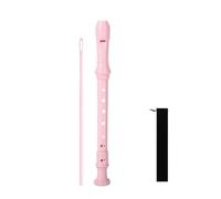 instrument À Bec Flûte À Bec Aigu 8 Trous Pratique Musicale Débutant Et Professionnel Avec Sac En Tissu(Pink)