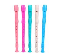 instrument À Bec Flûte À Bec En Plastique 8 Trous Pour Une Performance Musicale Simple Et Facile Apprendre Pour Les Débutants(White)