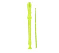 instrument À Bec Flûte À Bec En Plastique Avec Sac Velours Six Trous Et Huit Type G Instrument Soprano Pour Débutants Adultes(Light Yellow)