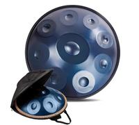 Instrument À Percussion En Acier De Tambour À Main 9/10/12 Notes, Tambour Handpan 22 Pouces En Ré Mineur, Instrument De Batterie Handpan Classique 432 Hz/440 Hz(Blue-432Hz,12Notes)