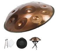 Instrument À Percussion En Acier De Tambour À Main En Acier 432 Hz/440 Hz En Ré Kurde Mineur, Harmonic Tambour À Main 9/10/1/14 Notes,pour L'éducation Musicale(440Hz,14Notes)