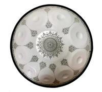 Instrument À Percussion En Acier De Tambour À Main - Handpan Drum, 9/10/12 Notes Handpan De 22 Pouces À Motif Mandala Instrument De Musique Tambour Pour Adultes(10 notes)