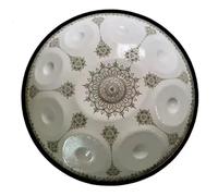 Instrument À Percussion En Acier De Tambour À Main - Handpan Drum, 9/10/12 Notes Handpan De 22 Pouces À Motif Mandala Instrument De Musique Tambour Pour Adultes(9 notes)