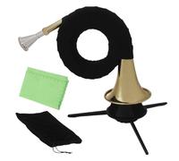 Instrument à vent en cor français, compact, 15 x 23 x 11,1 cm, instrument en laiton, cor français de poche, portable, pour la pratique musicale, affichage de performance, collection