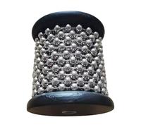 Instrument cabassa Percussion - Agitateur Main, Shaker Rythmique | Corps Bois Avec Perles Métalliques Pour Groupe Studio Spectacle, Musique Latine Répétition Concerts Pratique Entraînement Professionn