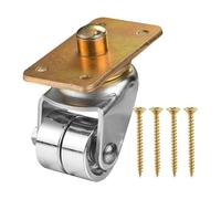 Instrument Caster Wheels, Swivel Chair Rollers, Heavy Duty Casters, Stable Plate Mount Design, for Piano Frames Furniture Chairs Carts Home Office Mobility Replacement Upgrade 2.97x2.56 Inches