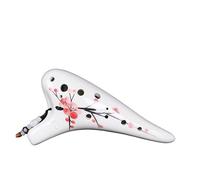 Instrument d’ocarina, Ocarina alto 12 trous en do, instrument de flûte for débutants, étudiants et adultes, poterie multicolore(11)