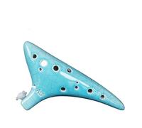 Instrument d’ocarina, Ocarina alto 12 trous en do, instrument de flûte for débutants, étudiants et adultes, poterie multicolore(6)
