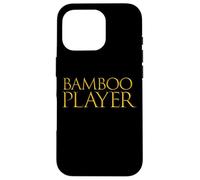 Instrument de Bambou Tambour Instrument de Musique Musicien Bambou Coque pour iPhone 16 Pro