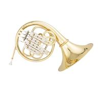 Instrument De Cuivre À Cor Français Cor D'harmonie En Si Majeur Instrument À Quatre Clés À Deux Ou Une Rangée Adapté Aux Débutants(Single row)