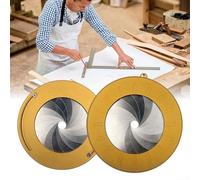 Instrument de dessin circulaire robuste avec mécanisme de réglage de la taille sans couture pour les applications de dessin, d'arpentage et de prototypage (rouge)