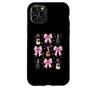 Instrument de Guitare Guitare Fille Coquette Bow Rose Mom Coque pour iPhone 11 Pro