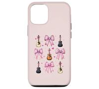 Instrument de Guitare Guitare Fille Coquette Bow Rose Mom Coque pour iPhone 12/12 Pro